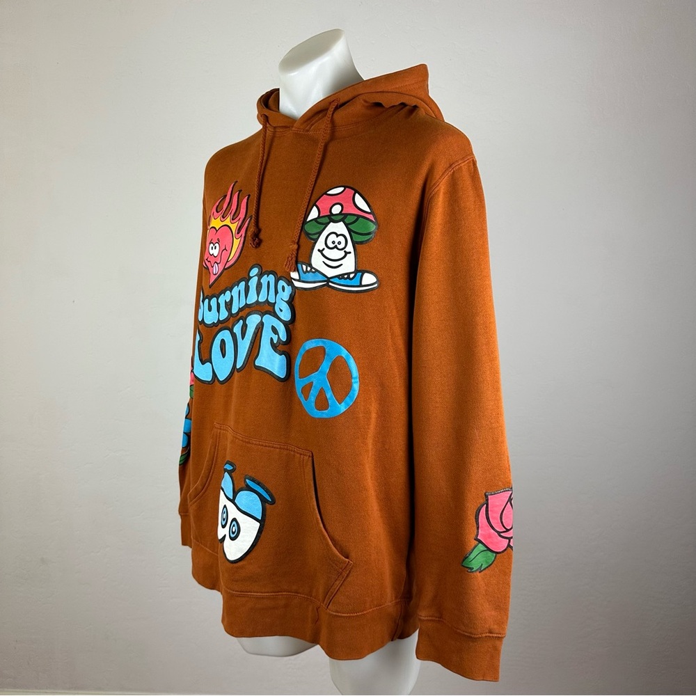 Alpha Collective Los Angeles “Burning Love” Whimsical Graphic Hoodie - Picture 5 of 7